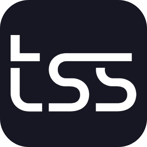 Unique letter tss logo design Royalty Free Vector Image